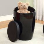 ROLLA STORAGE STOOL BLACK CM-AC6228BK